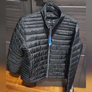 NWT Nautica Men's Quilted Black Puffer Coat